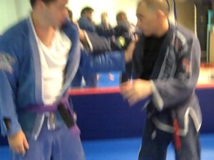Arm Chop Inside Trip from Standing